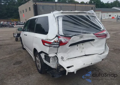 2020 Toyota Sienna L z USA, uszkodzony, nr VIN 5TDZZ3DC4LS069441